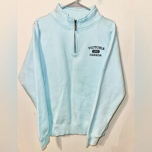 Coastal Culture Light Blue Quarter-Zip Sweatshirt